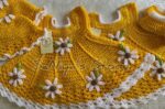 Sunny Daisy Delight Baby Crochet Dress Set | Handcrafted