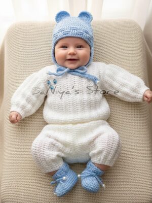 Luxurious 5-Piece Baby Crochet Set | Handcrafted