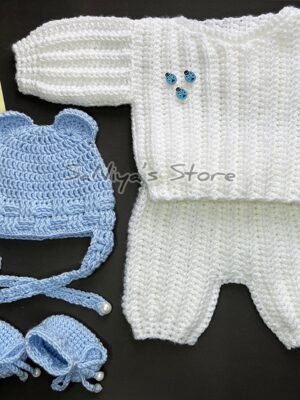 Luxurious 5-Piece Baby Crochet Set | Handcrafted