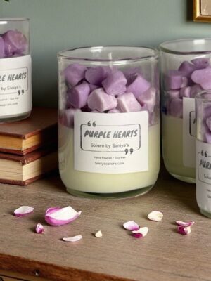 PURPLE HEARTS (SCENTED CANDLE)