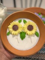 SUNFLOWER CANDLE PLATTER