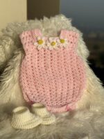 FLORAL BABY ROMPER AND BOOTS