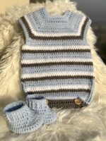 LINED BABY ROMPER & BOOTS