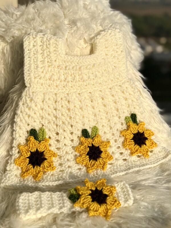 SUNFLOWER FROCK & HEADBAND