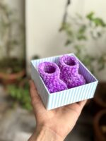 PURPLE VELVET BOOTIES