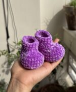 PURPLE VELVET BOOTIES