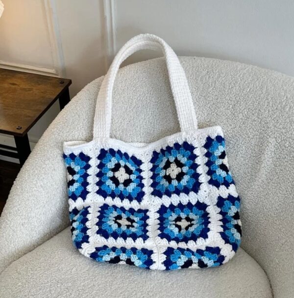 CROCHET BAG - SEA SQUARES