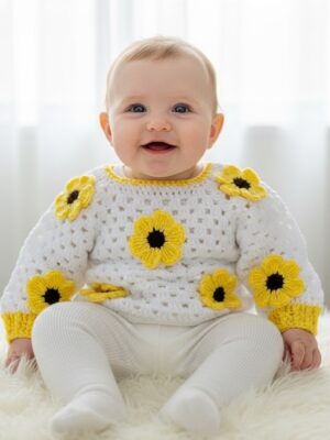 HANDCRAFTED FLORAL PULLOVER