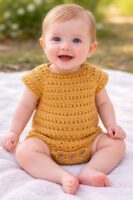 MUSTARD BABY ROMPER