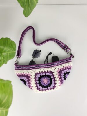 CROCHET BAG- PURPLE VINE