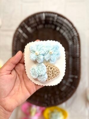 ICE CREAM & FLORAL CLIP - PAIR