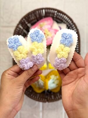 PUFF FLOWER CLIP